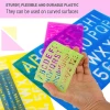 Wholesale of PP letter formwork rulers and multi-color formwork rulers from the source factory. Unicorn-deer plastic. Other products can be exported to Europe Specification image
